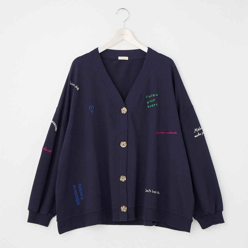激安の ダンロップDAXIM ネイビー Lサイズ カーディガン トップス