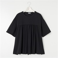 MUDA ZERO ギャザー半袖Tシャツ レディス 大きいサイズ noannu