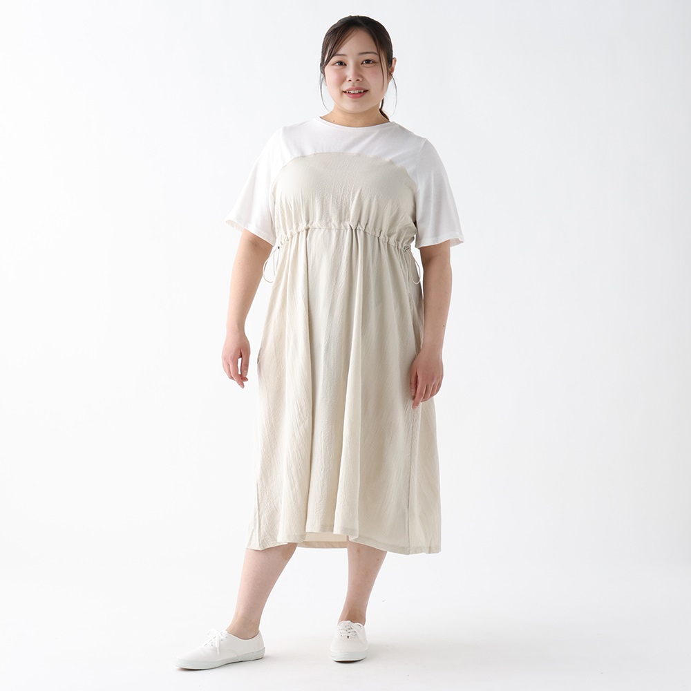 4 L シャツワンピ ベージュ ノアンヌ