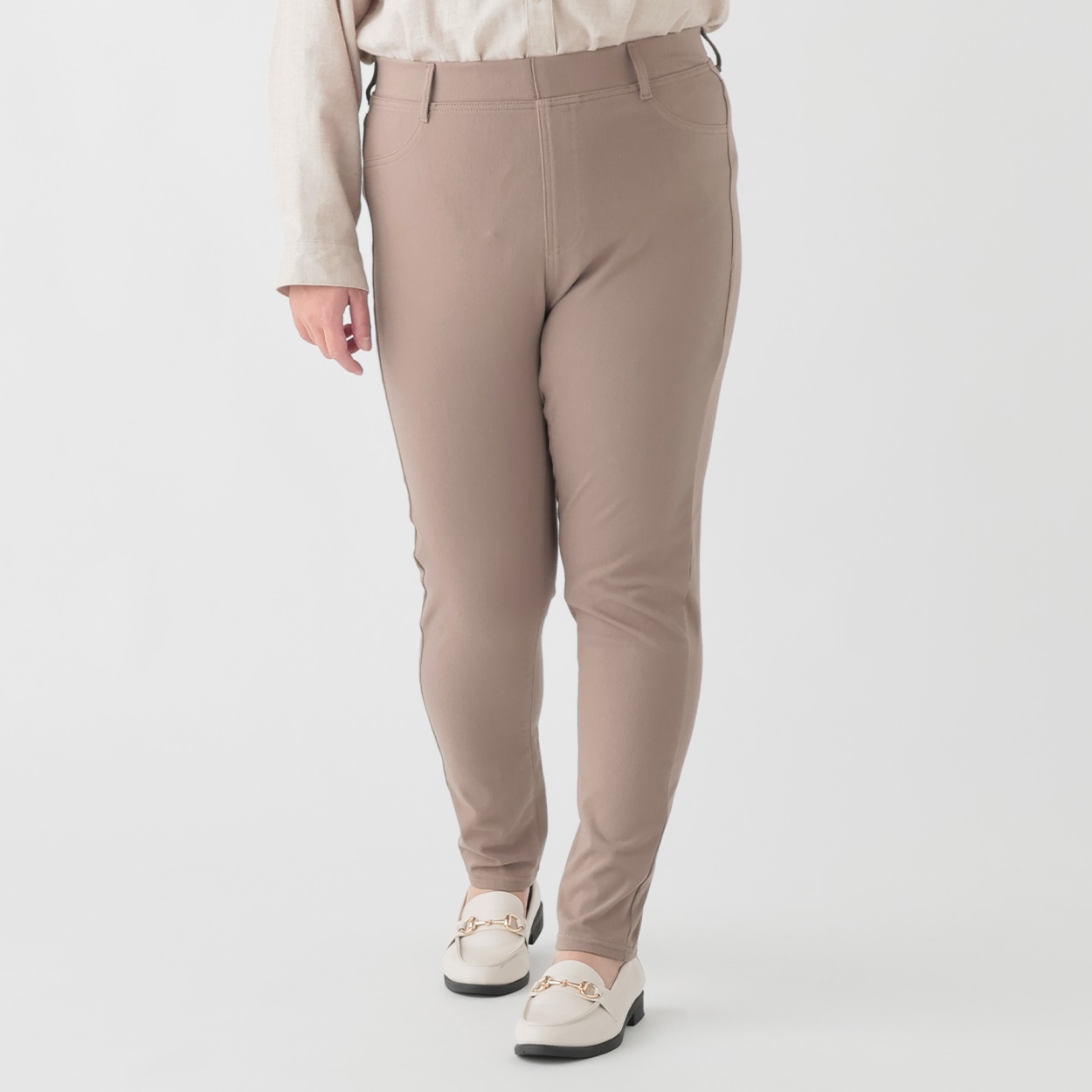 TOPVALU＊股ずれ軽減裏起毛レギンスパンツ レディス 大きいサイズ