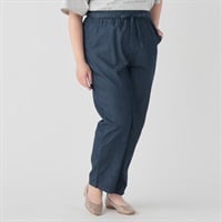ライトオンスデニムテーパードパンツ レディス 大きいサイズ noannu