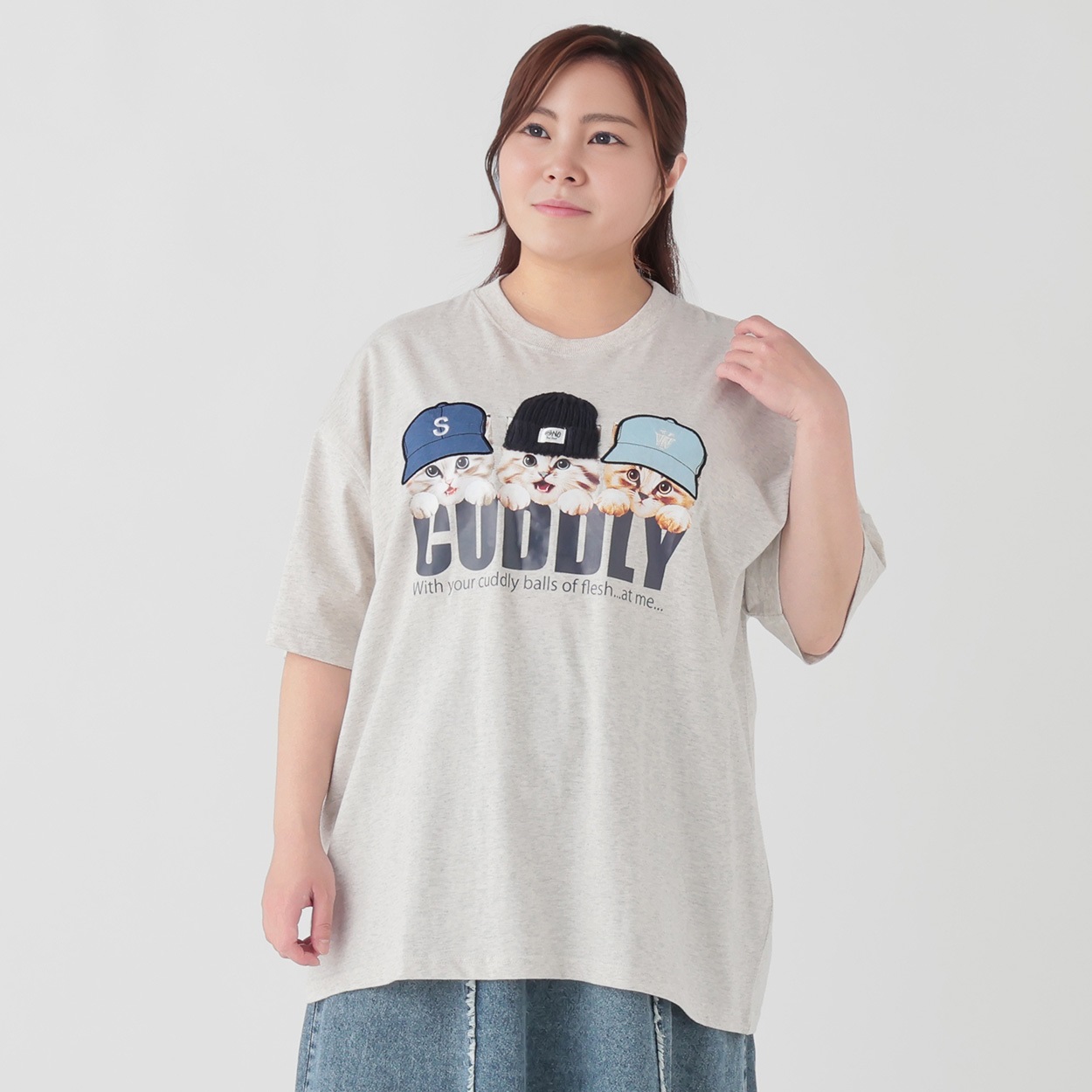 5分袖綿100アソートTシャツ レディス ぽっちゃりサイズのnoannu