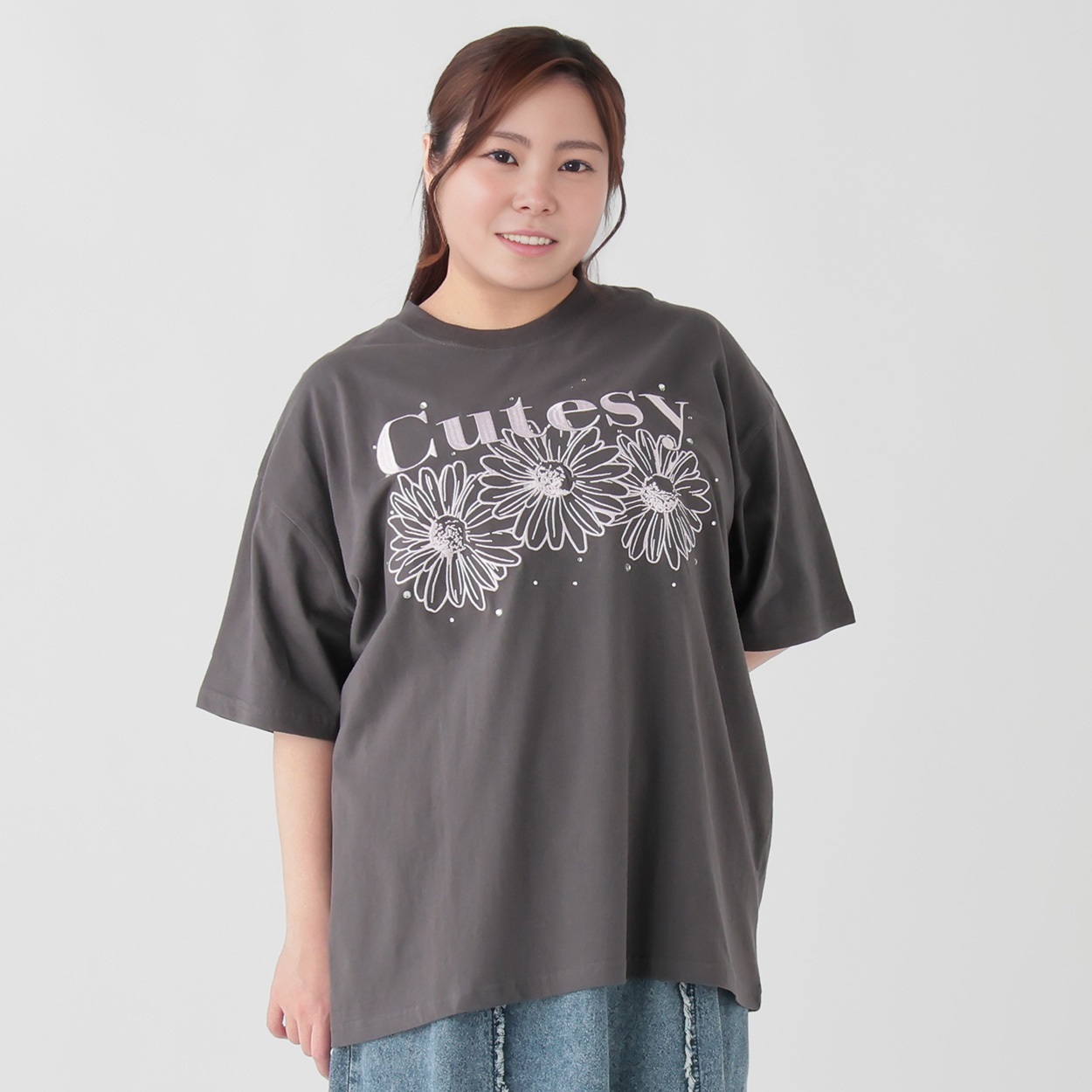 5分袖綿100アソートTシャツ レディス ぽっちゃりサイズのnoannu