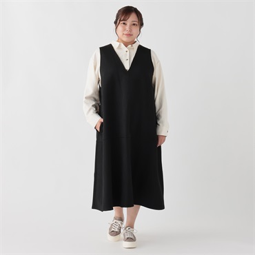 Fit me clothing＊Ⅴネックジャンスカ レディス 大きいサイズ