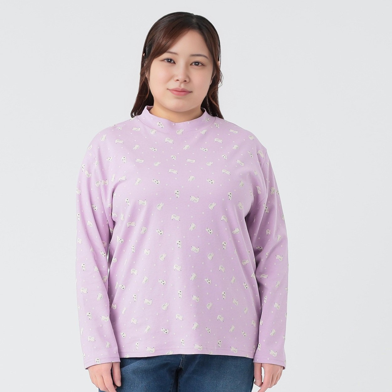 me 花柄 ハイネック長袖トップス ピンク Amazon.co.jp: レディース セーター さくら 桜 花柄 長袖 ハイネック