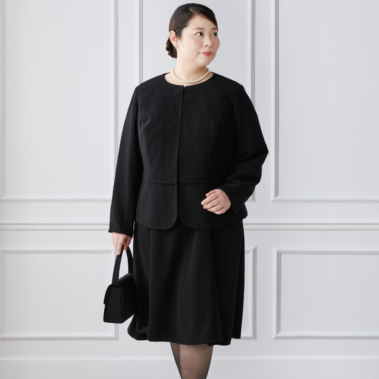 ブラックアンサンブル（ジャケット＋ワンピース） レディス