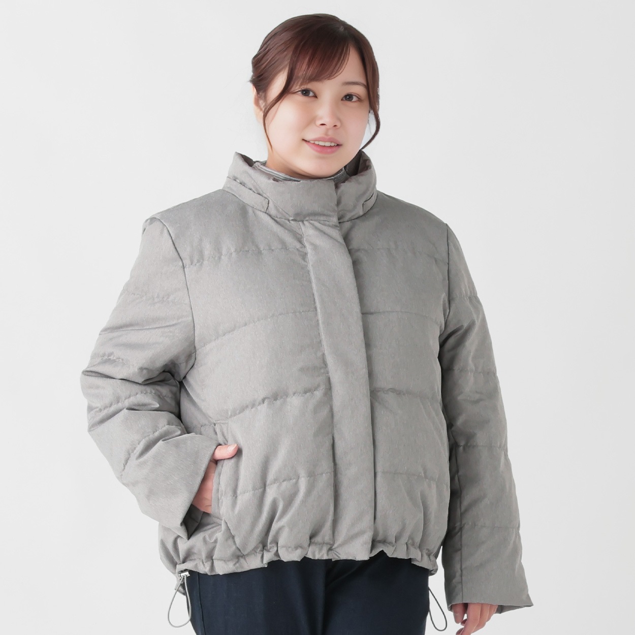 NOLLEY'S フード付きジャケット サイズ38 ミディアムグレー新品 NOLLEY´S フード付きジャケット サイズ38 ミディアムグレー新品