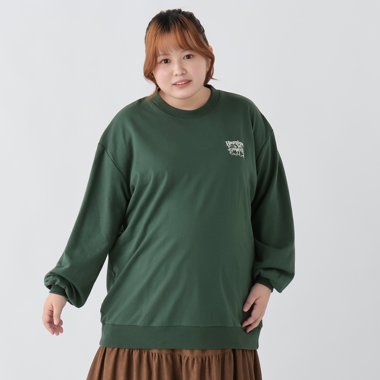 ゆずぽんENFOLD デザイン プルオーバー ポリエステル素材スウェット ゆずぽんENFOLD デザイン プルオーバー ポリエステル素材スウェット