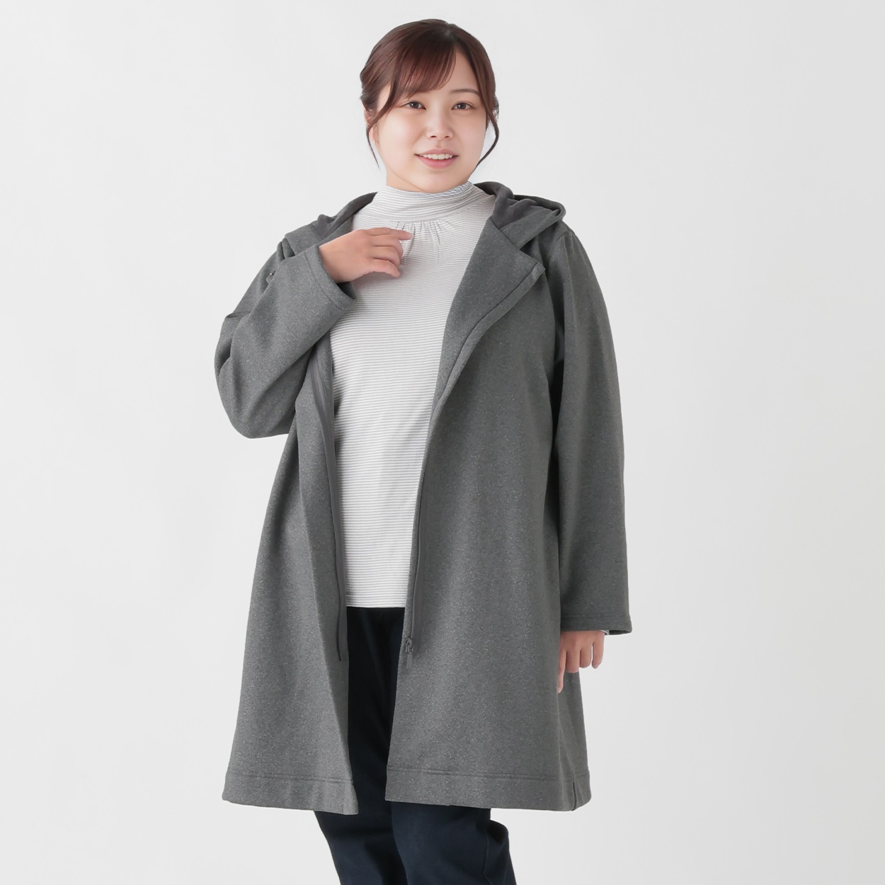 ふわもちコート レディス 大きいサイズ noannu 230136L | イオン