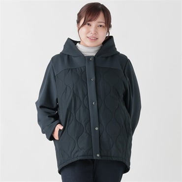 ONYOONE ブルー フード付きジャケット フード付きダウンジャケット ショートジャケット 紺色ダウンジャケット