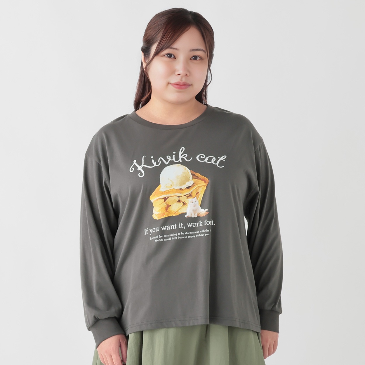 matsubara tsumugi × noannu＊長袖Tシャツ（アップルパイとねこ