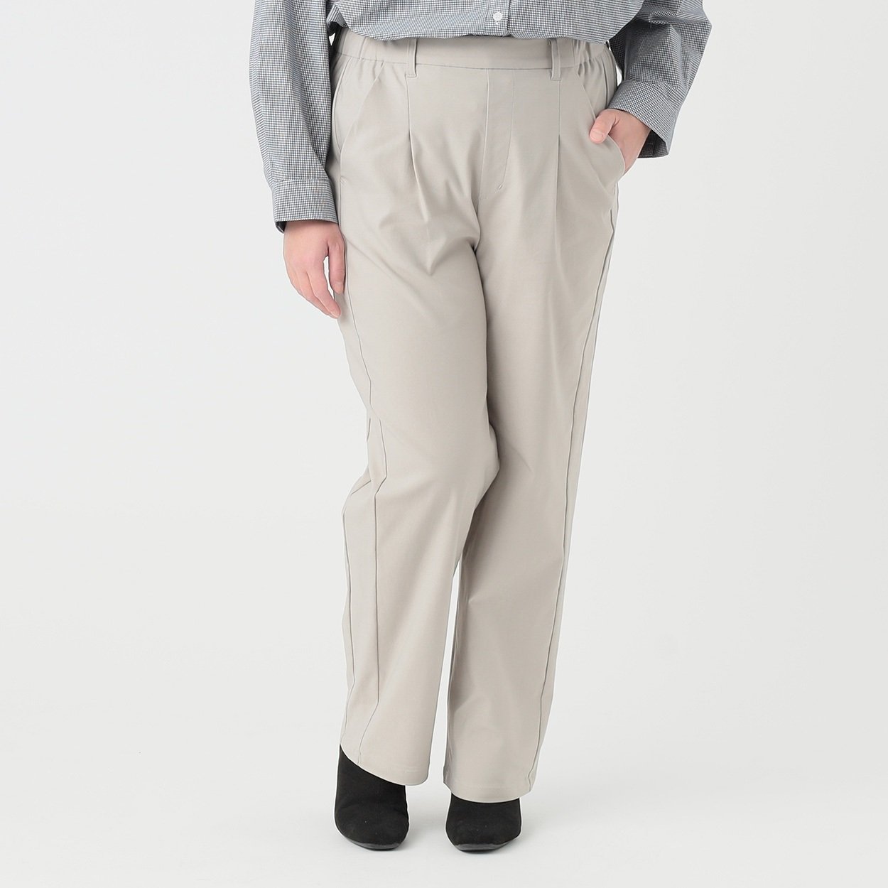 細見えストレッチパンツ レディス 大きいサイズ noannu | イオン