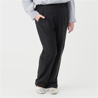 細見えストレッチパンツ レディス 大きいサイズ noannu 396-1420(ブラック-LL)