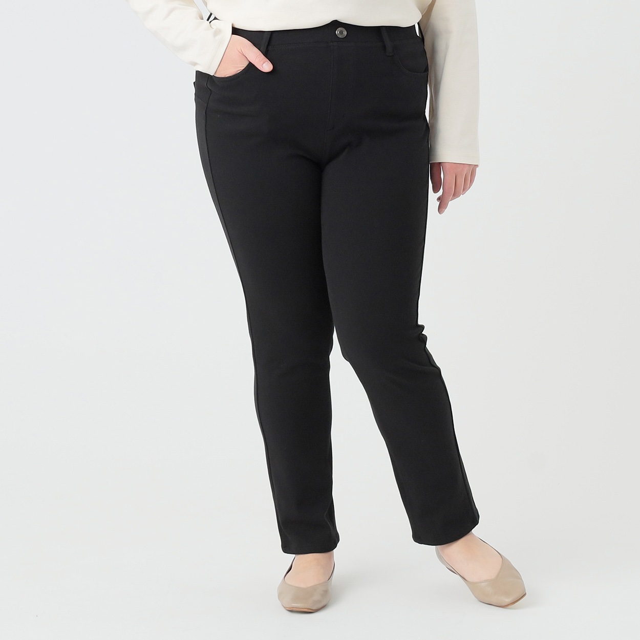 股ずれ軽減ニットレギンスパンツ レディス 大きいサイズ noannu