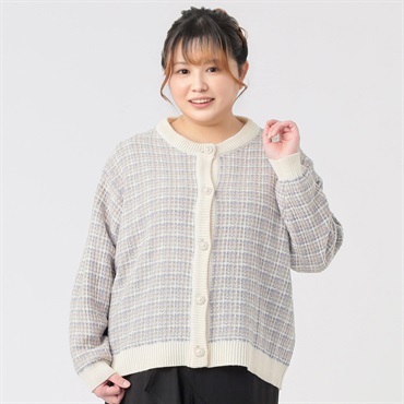 arte アイボリー カーディガン　ニット　セーター arte アイボリー ニットカーディガン刺繍入り オンライン シ