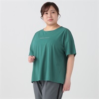ロゴＴシャツ レディス 大きいサイズ noannu 232267L(ブルー-3L)