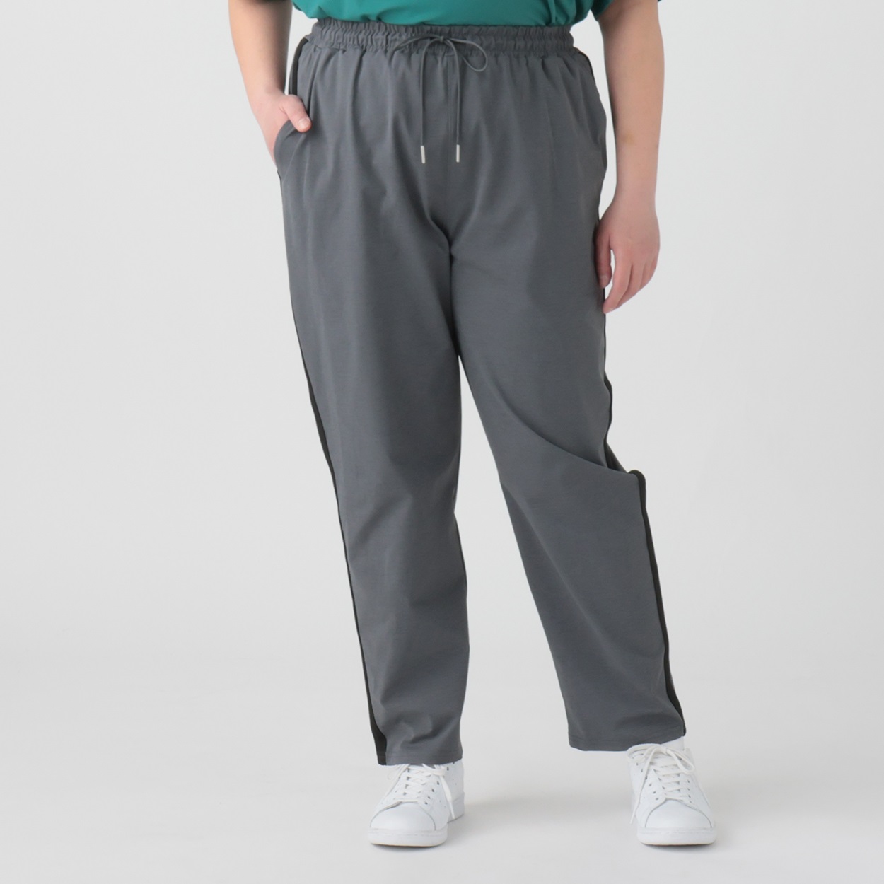 サイドラインパンツ レディス 大きいサイズ noannu 232268L | イオン