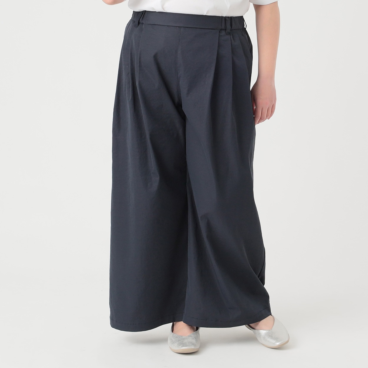 Fit me clothing＊サラチノ多タックワイドパンツ レディス 大きい