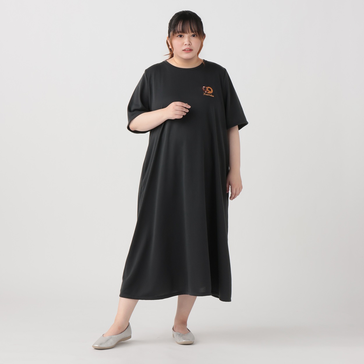 【EC限定 5Lサイズセール】MOGMOGスイーツワンピース レディス ぽっちゃりサイズのnoannu 703561(チャコ－ル-3L)