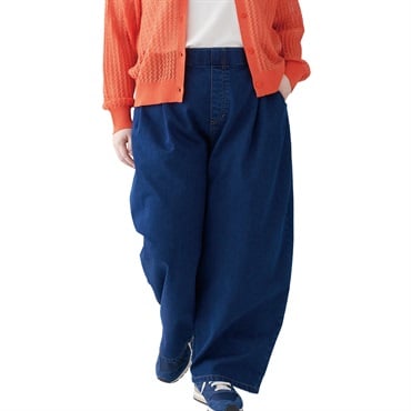 ＊#Fit me clothing＊ダブルタックカーブデニムパンツ レディス 大きいサイズ noannu 641707VP