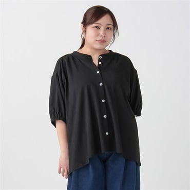 ＊#Fit me clothing＊肩ギャザーデザインブラウス レディス 大きいサイズ noannu 648075VP(ブラック-3L)