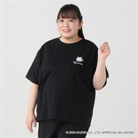 【EC限定 5Lサイズセール】サンリオキャラクターズコラボ バック9連プリントTシャツ レディス ぽっちゃりサイズのnoannu 2286144(クロミ-5L)