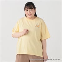 【EC限定 5Lサイズセール】サンリオキャラクターズコラボ バック9連プリントTシャツ レディス ぽっちゃりサイズのnoannu 2286144(ポムポムプリン-5L)