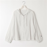 ＊matsubara tsumugi × noannu＊袖刺繍楊柳パーカー レディス 大きいサイズ noannu 648206(グレー-3L)