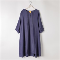 ＊les OLIVADES＊ししゅう入りピンタックワンピース レディス 大きいサイズ noannu 641815L(ネイビー-3L)