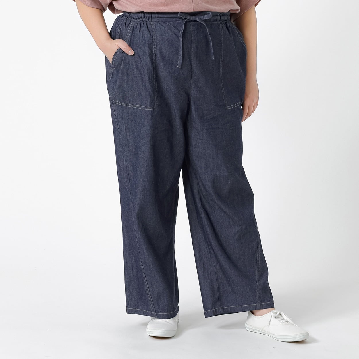 ライトオンスデニムパンツ レディス 大きいサイズ noannu 396-6400-AR