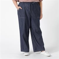 ライトオンスデニムパンツ レディス 大きいサイズ noannu 396-6400-AR(ネイビー-LL)