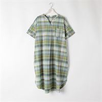 ＊#Fit me clothing＊ポケット付きスキッパーワンピース レディス 大きいサイズ noannu 641863VP(イエローグリーン-3L)