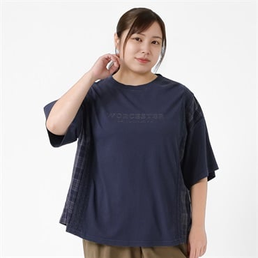 ＊#Fit me clothing＊異素材レース縦切替プルオーバー レディス 大きいサイズ noannu 648332VP