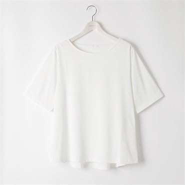 ＊#Fit me clothing＊ボートネック5分袖Tシャツ レディス 大きいサイズ noannu 651353VP