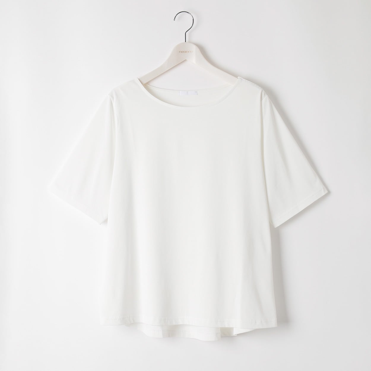 ＊#Fit me clothing＊ボートネック5分袖Tシャツ レディス 大きいサイズ noannu 651353VP(オフ-3L)