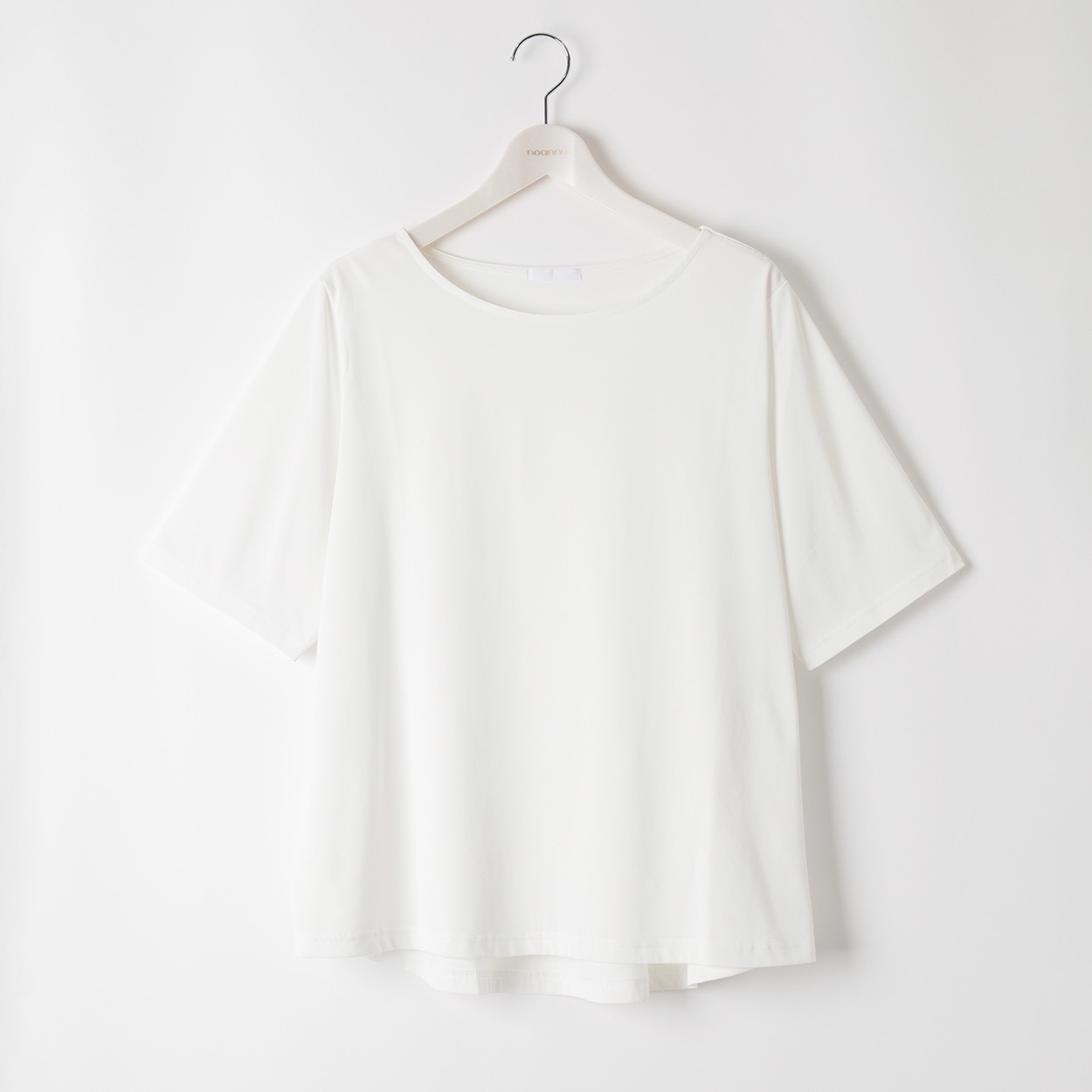 ＊#Fit me clothing＊ボートネック5分袖Tシャツ レディス 大きいサイズ noannu 651353VP(オフ-5L)