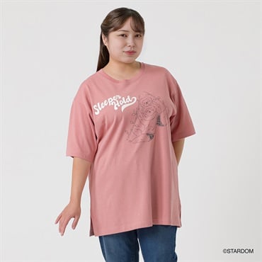 ＊プロレスコラボ＊ナマケモノTシャツ レディス 大きいサイズ noannu 648292PR