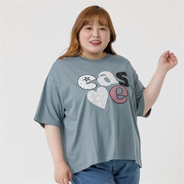 5分袖綿100アソートTシャツ レディス ぽっちゃりサイズのnoannu 130806