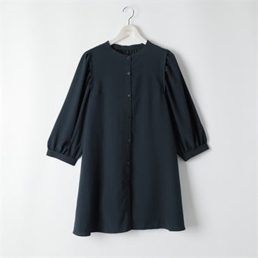 ＊Sweet Femi＊7分袖肩タックブラウス レディス 大きいサイズ noannu 343923(ネイビー-LL)