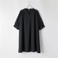 ＊キレイージー＊7分袖さらっとワンピース レディス 大きいサイズ noannu 641933KE(ブラック-3L)
