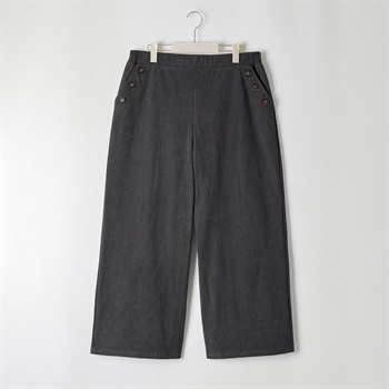 ＊Casual Style＊マリンボタンコーデュロイワイドパンツ レディス 大きいサイズ noannu 396-9029-AR(チャコ－ルグレ－-3L)
