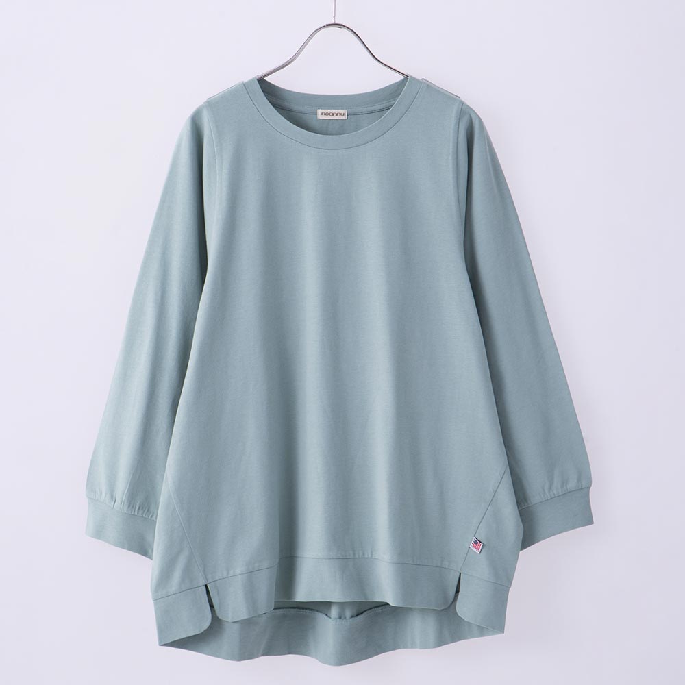 Tシャツ 前切替 USAコットン100% 天竺 レディス 大きいサイズ