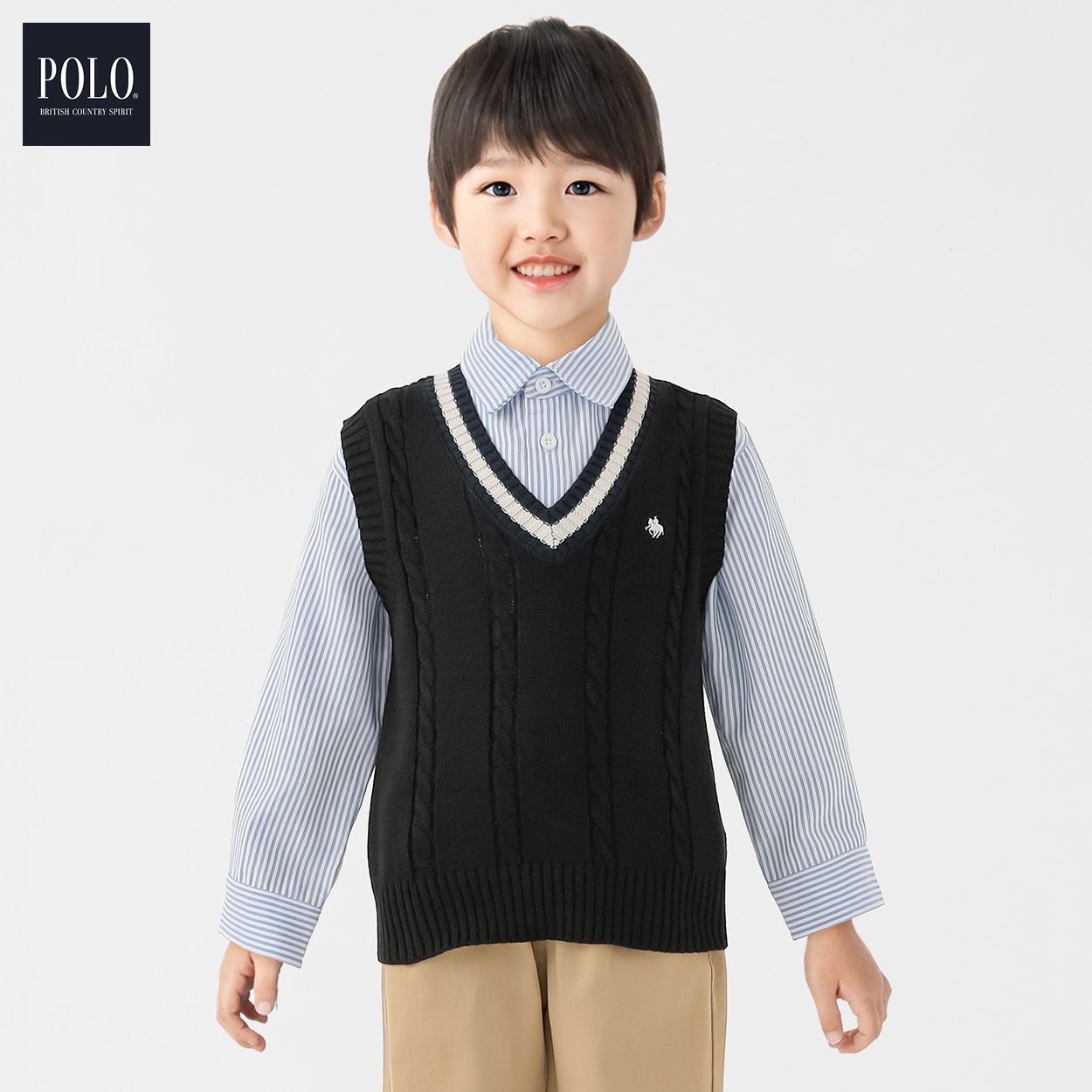 POLO BCS ニットベスト 男の子 キッズ 100cm-120cm | イオンスタイル