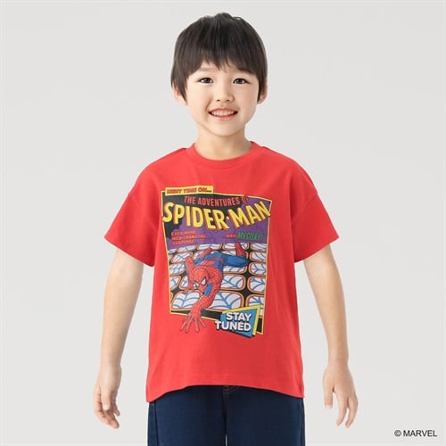 マーベル/スパイダーマン パネルTシャツ 男の子 キッズ 100cm-130cm