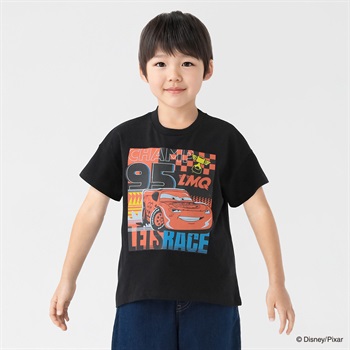 ディズニーピクサー/カーズ プリントTシャツ 男の子 キッズ 100cm-130cm(ブラック-100cm)