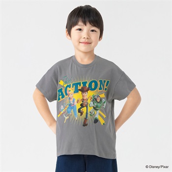 ディズニーピクサー/トイストーリー プリントTシャツ 男の子 キッズ 100cm-130cm(チャコ－ルグレ－-100cm)