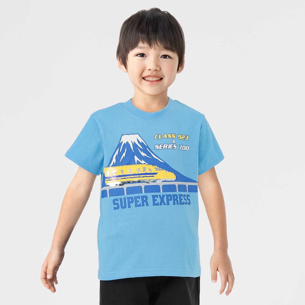 新幹線スパンコールTシャツ 男の子 キッズ 100cm-120cm | イオン