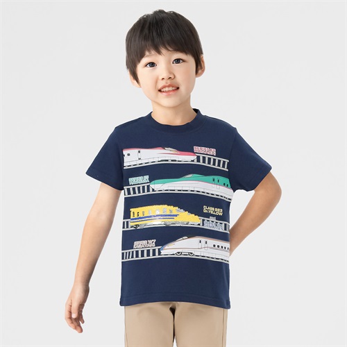 新幹線スパンコールTシャツ 男の子 キッズ 100cm-120cm | イオン