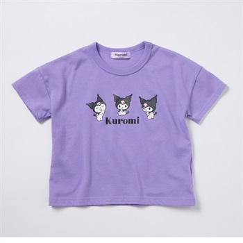 サンリオキャラクターズ クロミ プリントＴシャツ 女の子 キッズ 100cm-130cm(パープル-100cm)