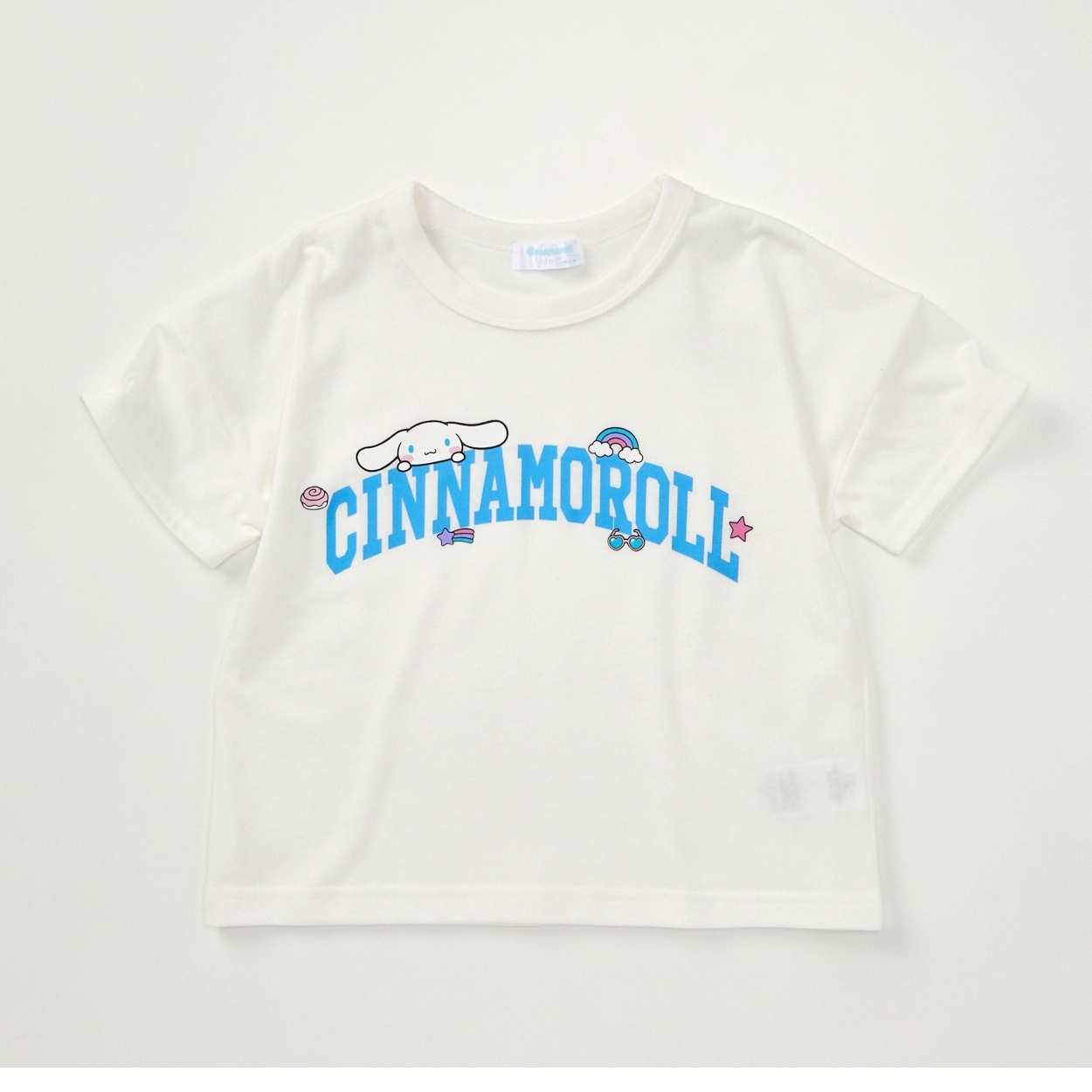 サンリオキャラクターズ シナモロール プリントＴシャツ 女の子 キッズ 100cm-130cm(ホワイト-100cm)